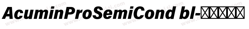 AcuminProSemiCond bl字体转换
